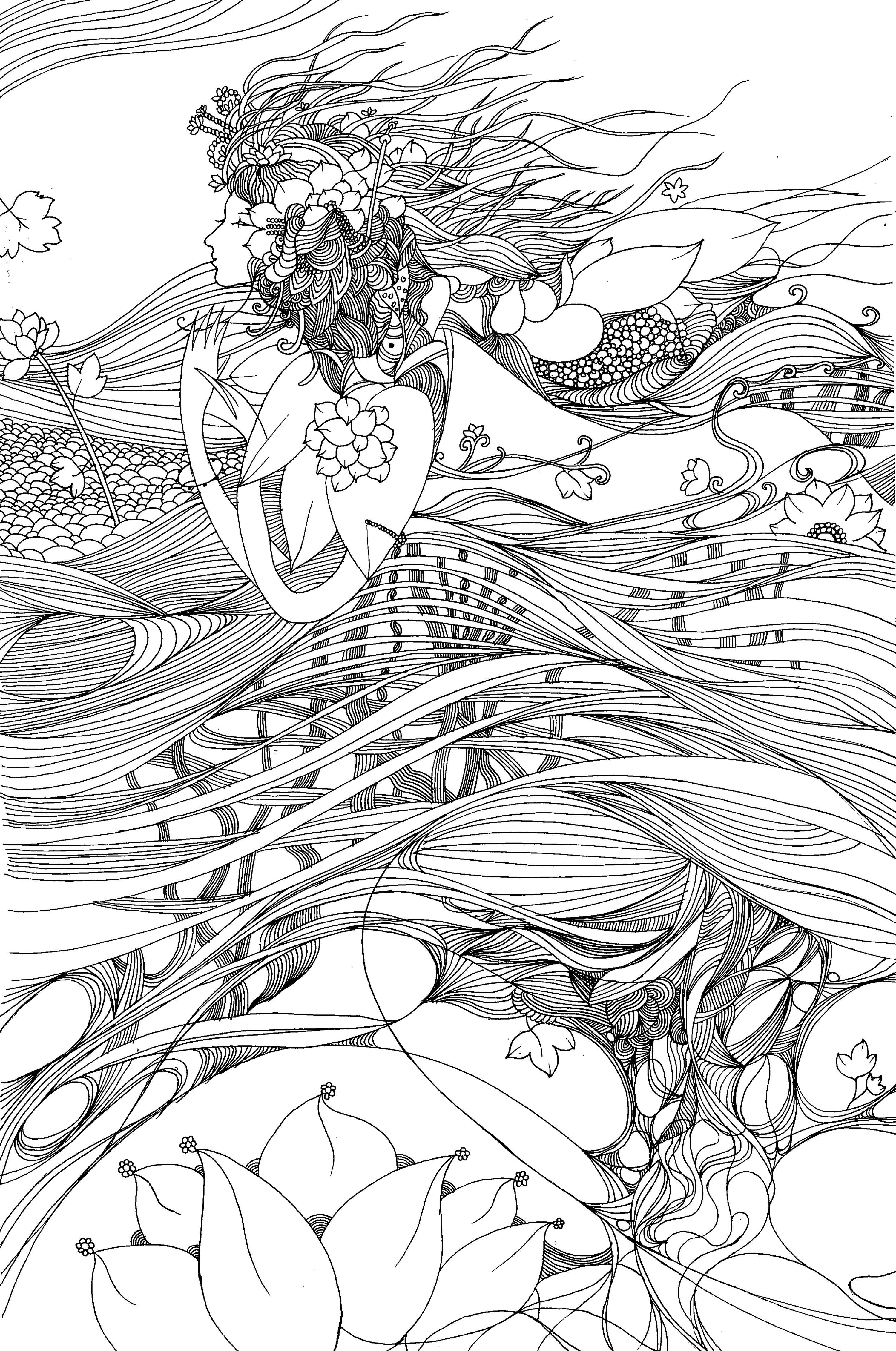 白描|插画|插画习作|半株白桑 - 原创作品 - 站酷 (zcool)