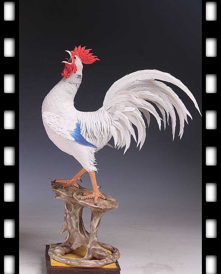 贺加贵面塑软陶(雄鸡)