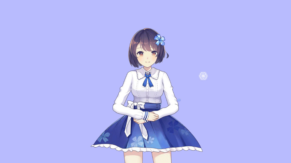 二次元美少女不同服装动态图（图ZMjU5Mjg4MTM2） - 动效设计 - 站酷设计师开心面团原创素材 - 站酷ZCOOL