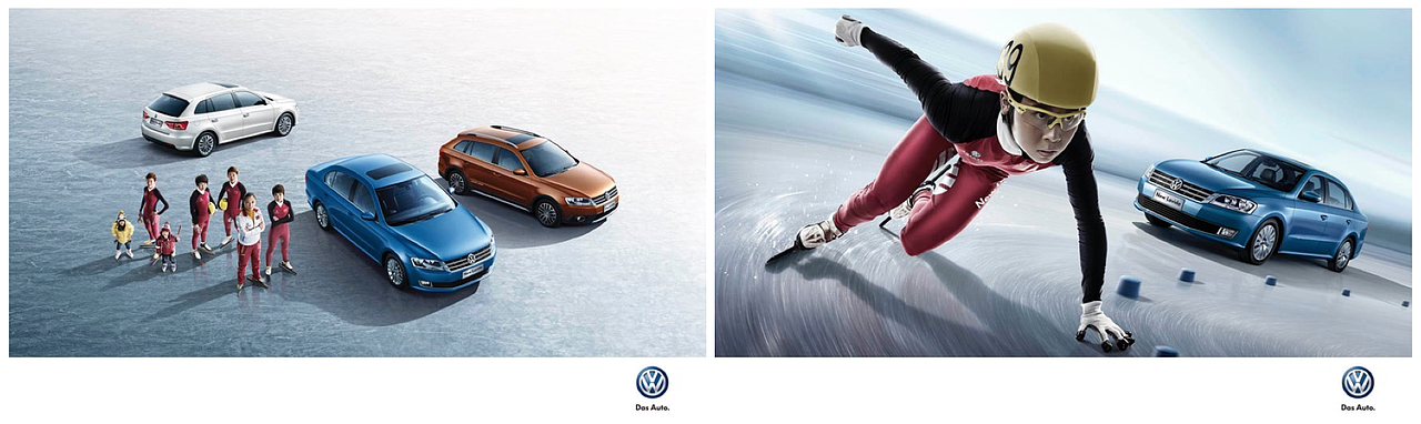 大众朗逸汽车平面广告