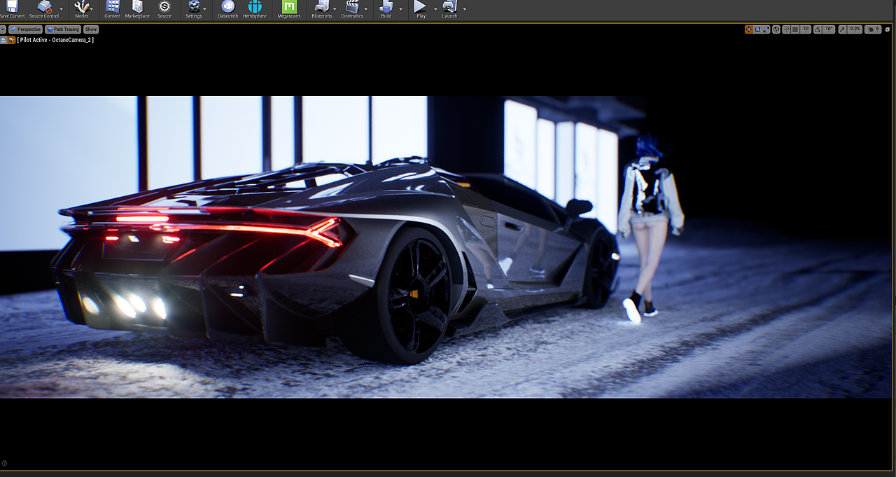UE4.25 Path Tracing气氛图打光练习（图ZMjIxMjg2OTIw） - 机械/交通 - 站酷设计师abletonpower原创素材 - 站酷ZCOOL