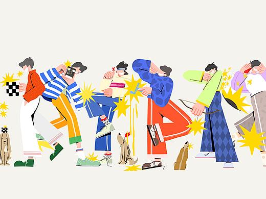 春日少年（個(gè)人主頁-ZNTg5MTU2NzY=） - 商業(yè)插畫 - 站酷設(shè)計(jì)師噗呲原創(chuàng)素材 - 站酷ZCOOL