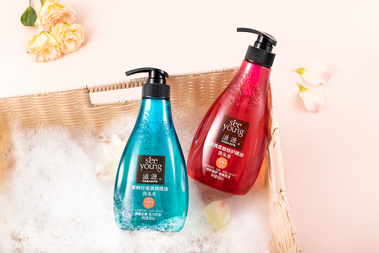 滋源精油珍养系列洗头水*产品拍摄