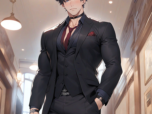 【同人图】莱欧斯利-006-SUIT