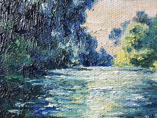 摹•清晨的塞纳河