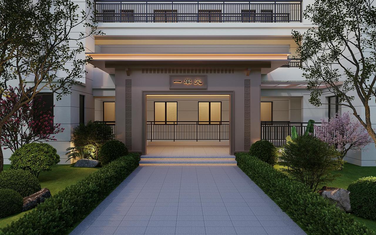 300❗️小区入户单元门头效果图（图ZMzc5ODYwNjA0） - 建筑设计 - 站酷设计师感化辣椒原创素材 - 站酷ZCOOL