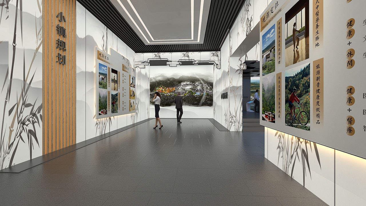 青山中医药健康养身小镇展馆（平面设计）（图ZMTU1ODI0MzQ4） - 展陈设计 - 站酷设计师老捷寶原创素材 - 站酷ZCOOL