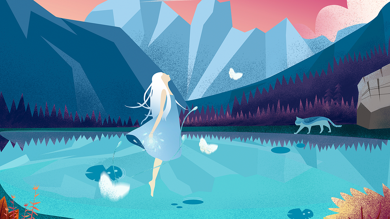 插畫（圖ZMTY2NTYwNTc2） - 創(chuàng)作習(xí)作 - 站酷設(shè)計(jì)師轉(zhuǎn)身等幸福原創(chuàng)素材 - 站酷ZCOOL