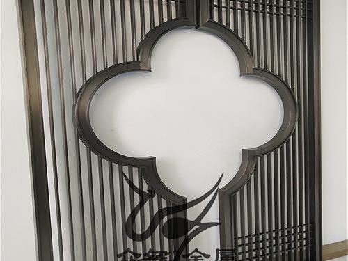 花园宾馆大厅餐厅拉丝玫瑰金不锈钢屏风隔断众钰定制