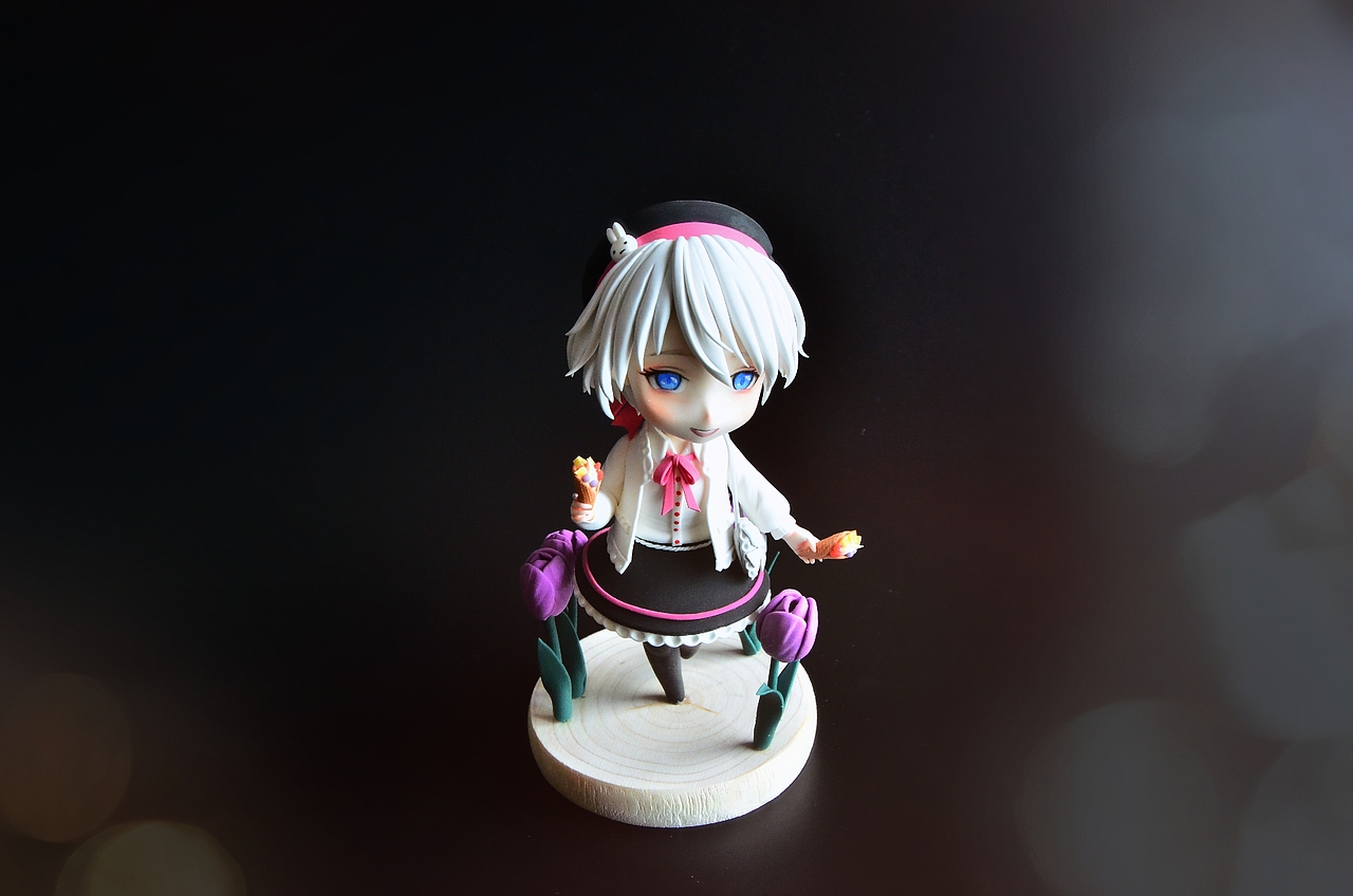 言和q版粘土手办