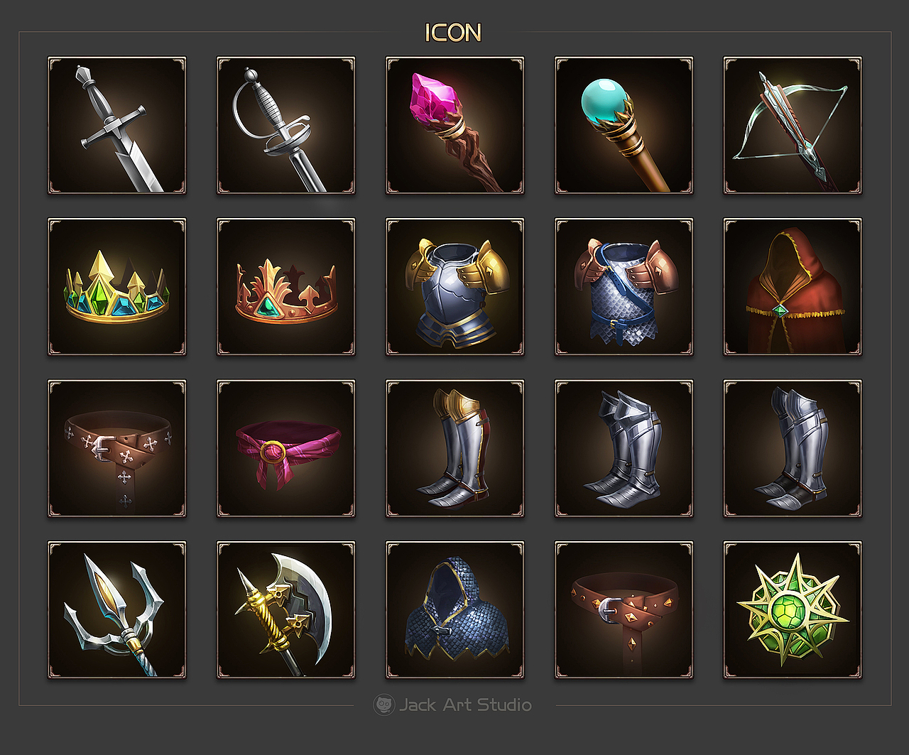 【JACK游戏UI】二次元、欧美Q版、写实科技交互界面（图ZMjMyNjAyMjk2） - 游戏UI - 站酷设计师Deviljack99原创素材 - 站酷ZCOOL