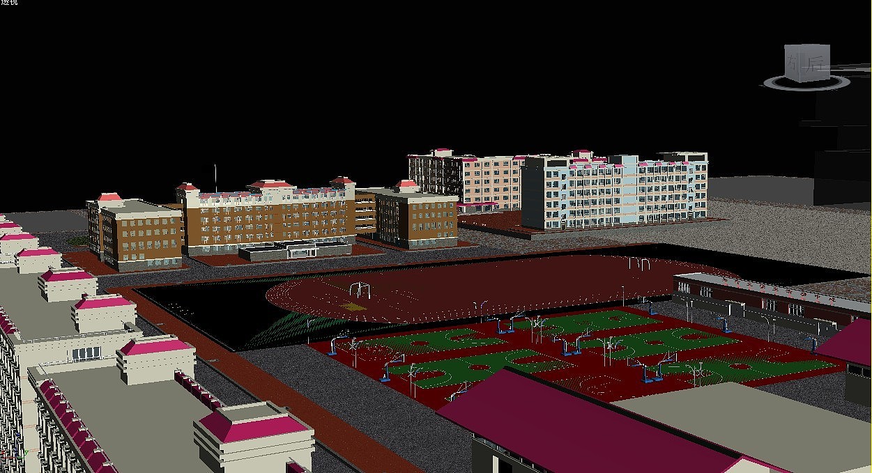 3D楼盘模型场景制作 