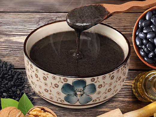 红豆薏米粉 、黑芝麻核桃粉 代餐粉罐装外包装设计