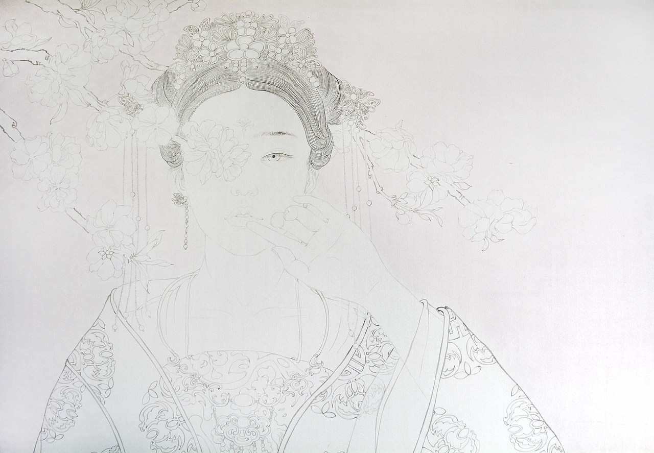 桃夭|纯艺术|绘画|ruby可可_原创作品-站酷zcool