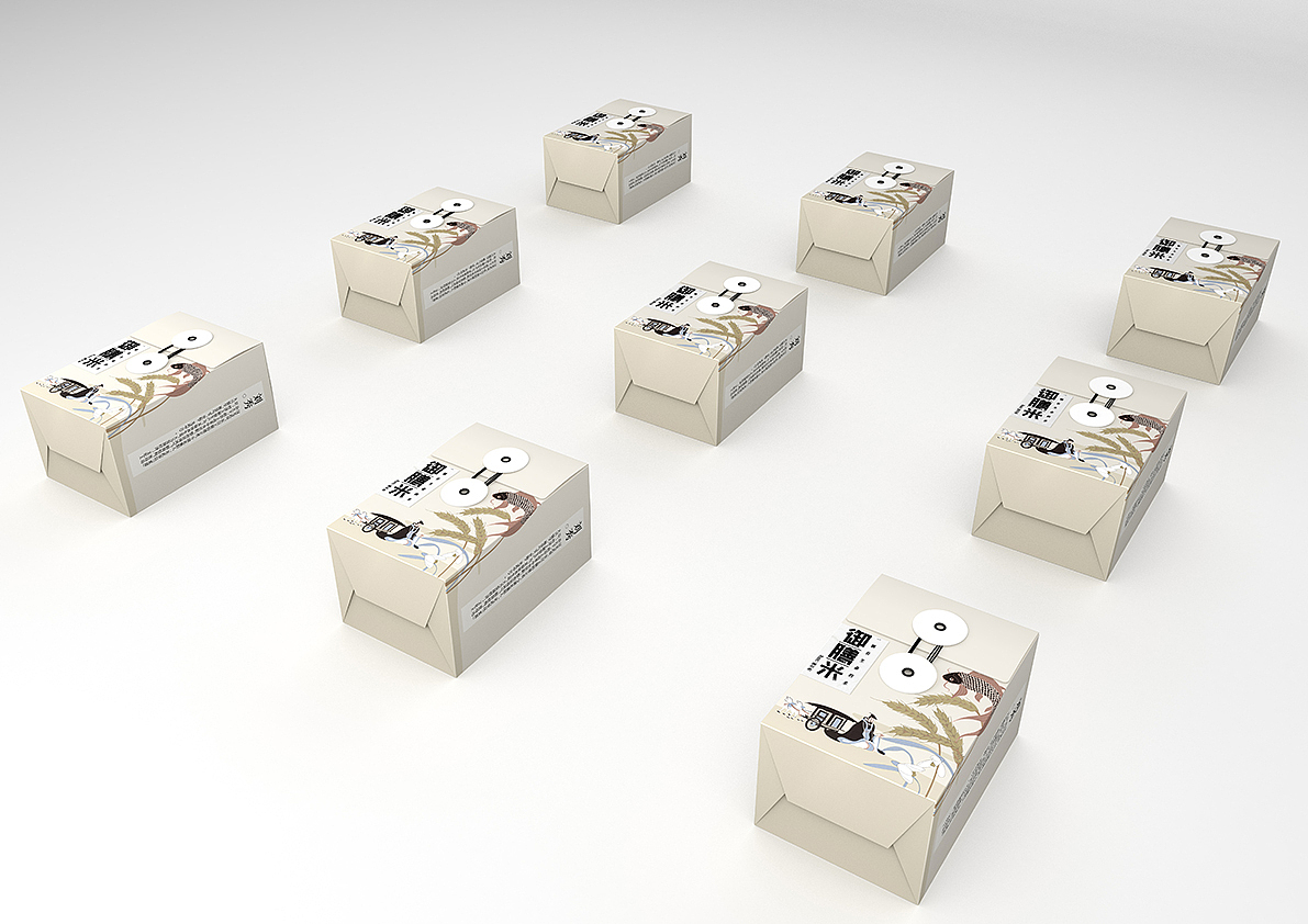 《鸣蝉--襄阳六贤系列高端米包装》国风插画系列包装（图ZMTM5NDU0Njc2） - 包装 - 站酷设计师万鱼鱼原创素材 - 站酷ZCOOL