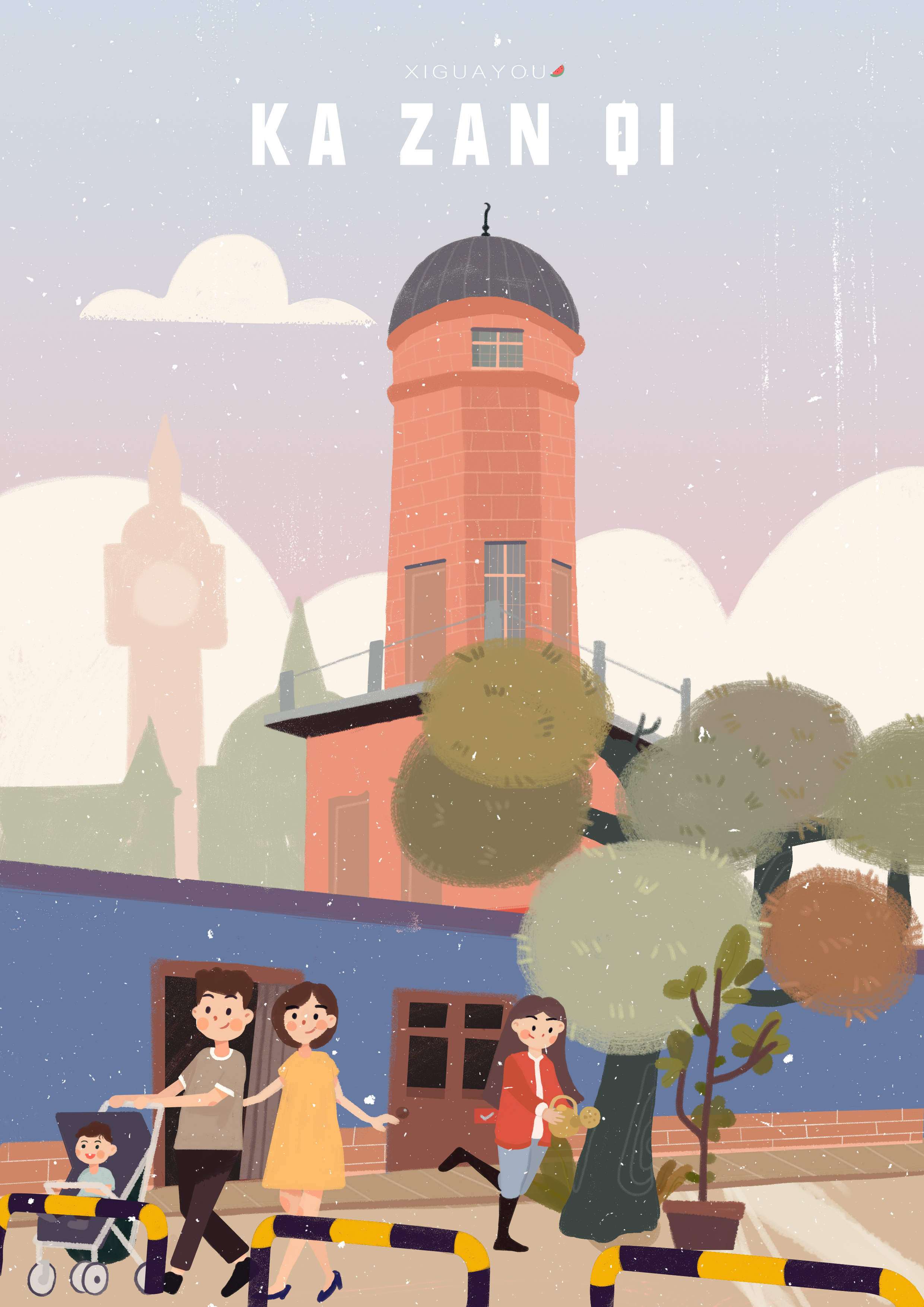 新疆游记体漫画设计|插画|商业插画|西瓜柚_原创作品-站酷zcool