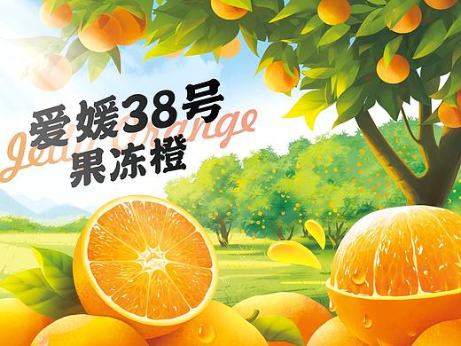 爱的38号 X水果包装设计 XZHANGZHOU DESIGN果冻橙🍊