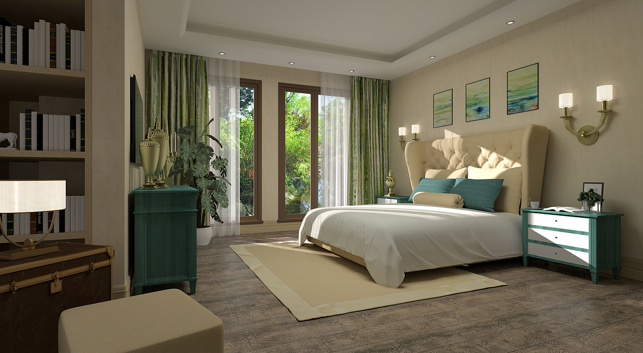 oc渲染室内效果|三维|建筑/空间|丨believe_原创作品-站酷zcool