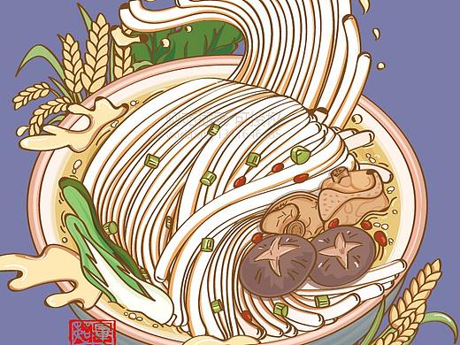 面条插画国朝