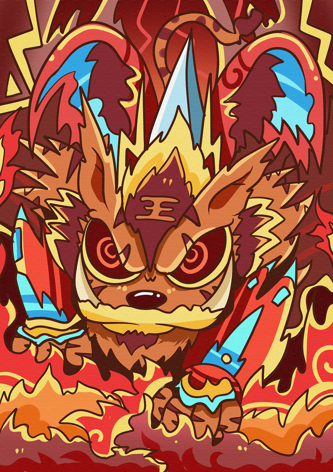 KUKI插画【九龙/星座/神兽/天王】