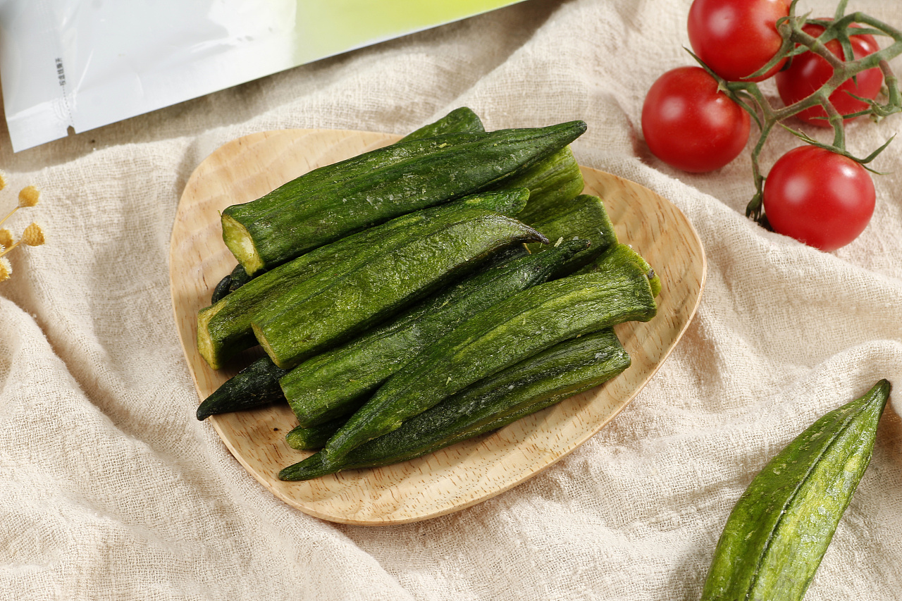 秋葵脆淘宝产品拍摄