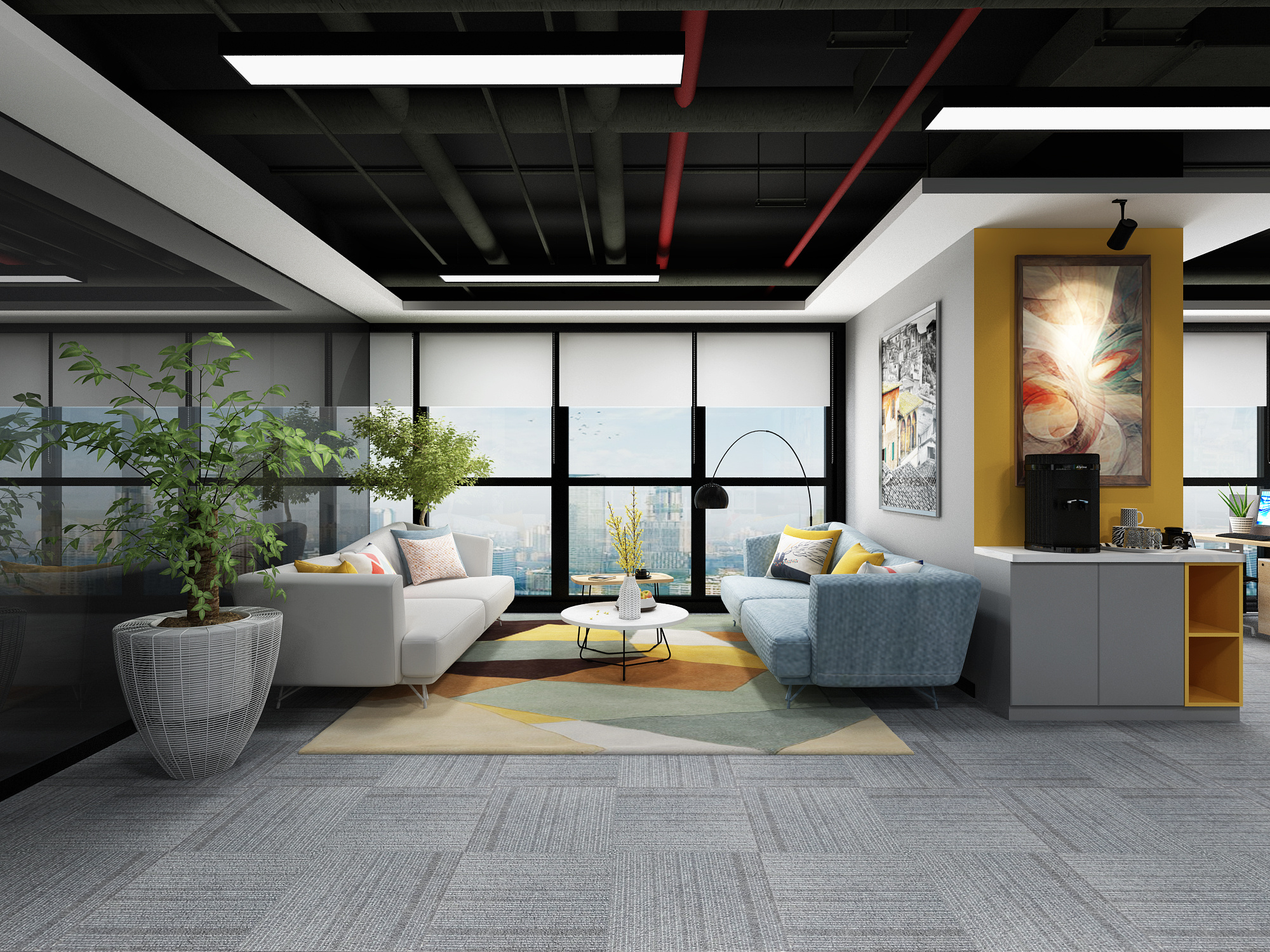 办公室|空间|展示设计 |声声漫效果图 - 原创作品 - 站酷 (zcool)