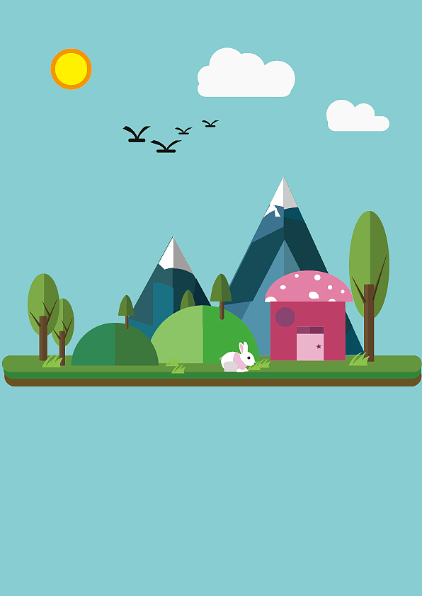 插画山林（图ZMTgxMjg1MDE2） - 其他平面 - 站酷设计师极光小电流原创素材 - 站酷ZCOOL