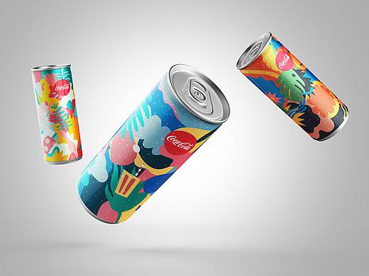 可口可乐-插画包装设计