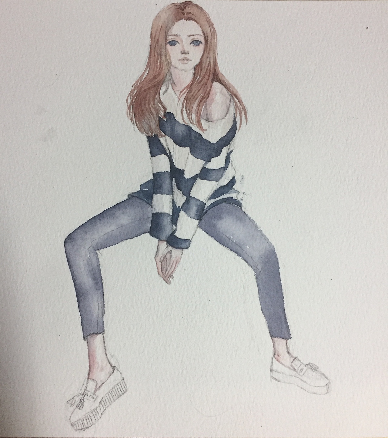 水彩时装插画练习