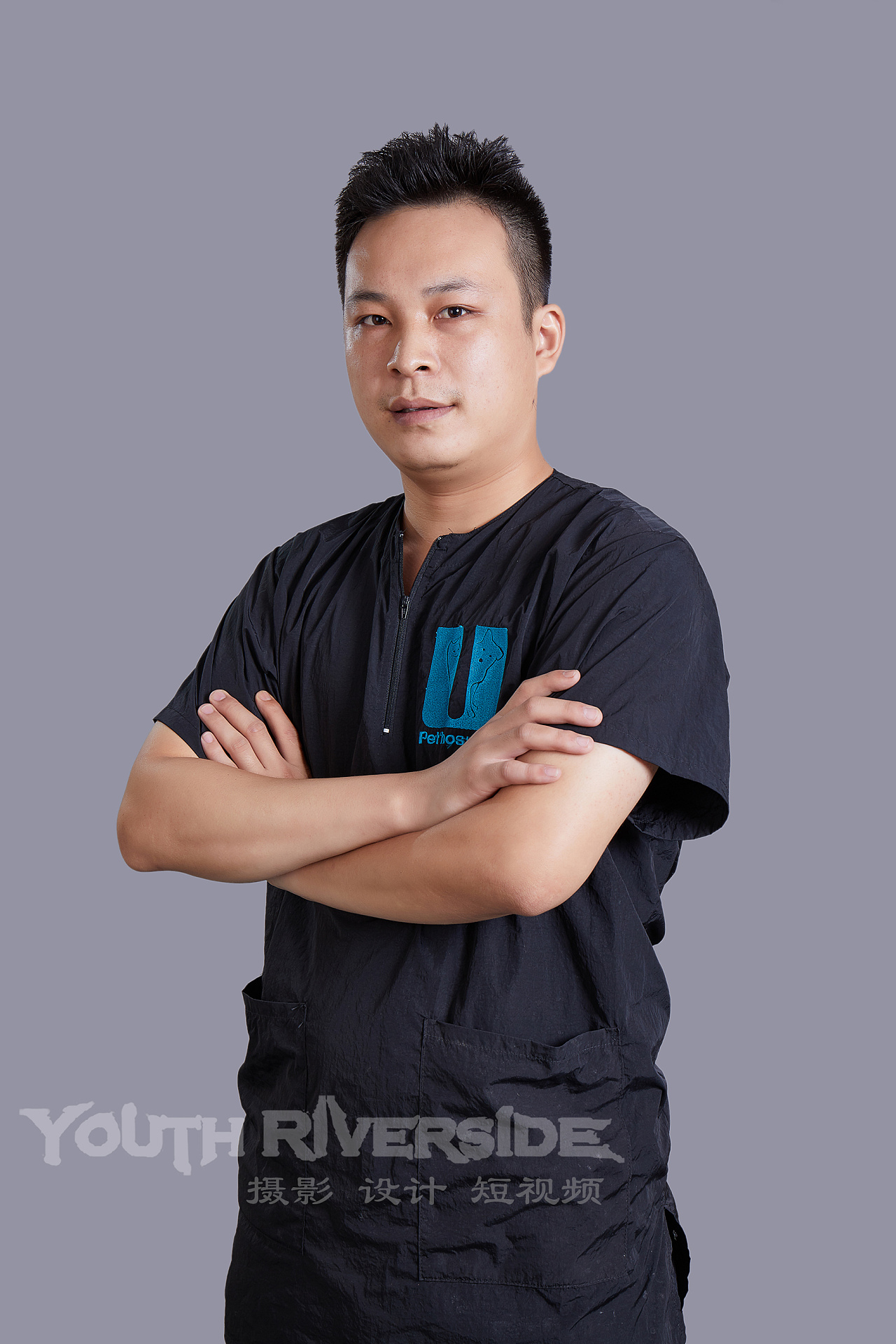 宠物医院最美医生职业照证件照