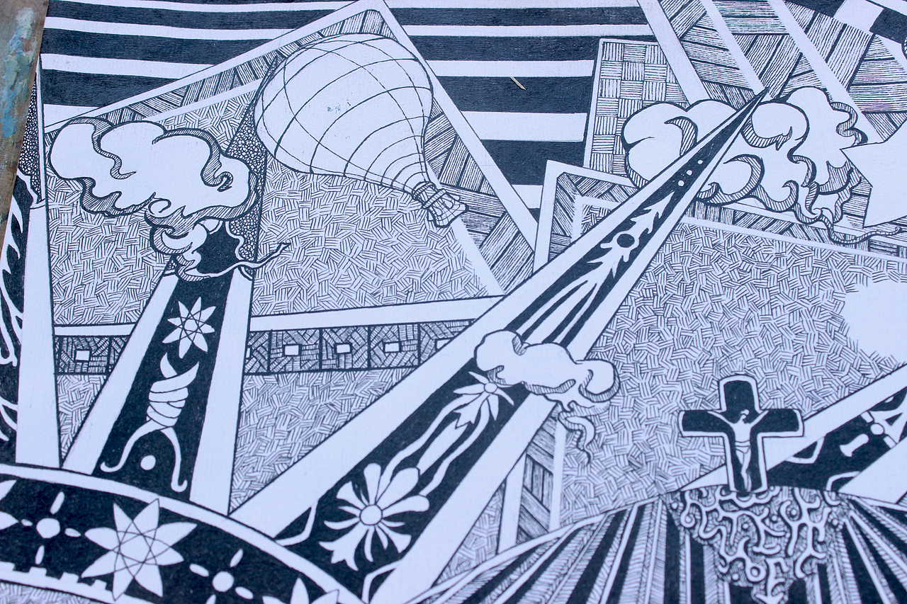 水笔手绘-装饰画1