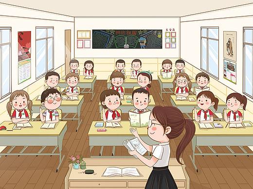 校园插画