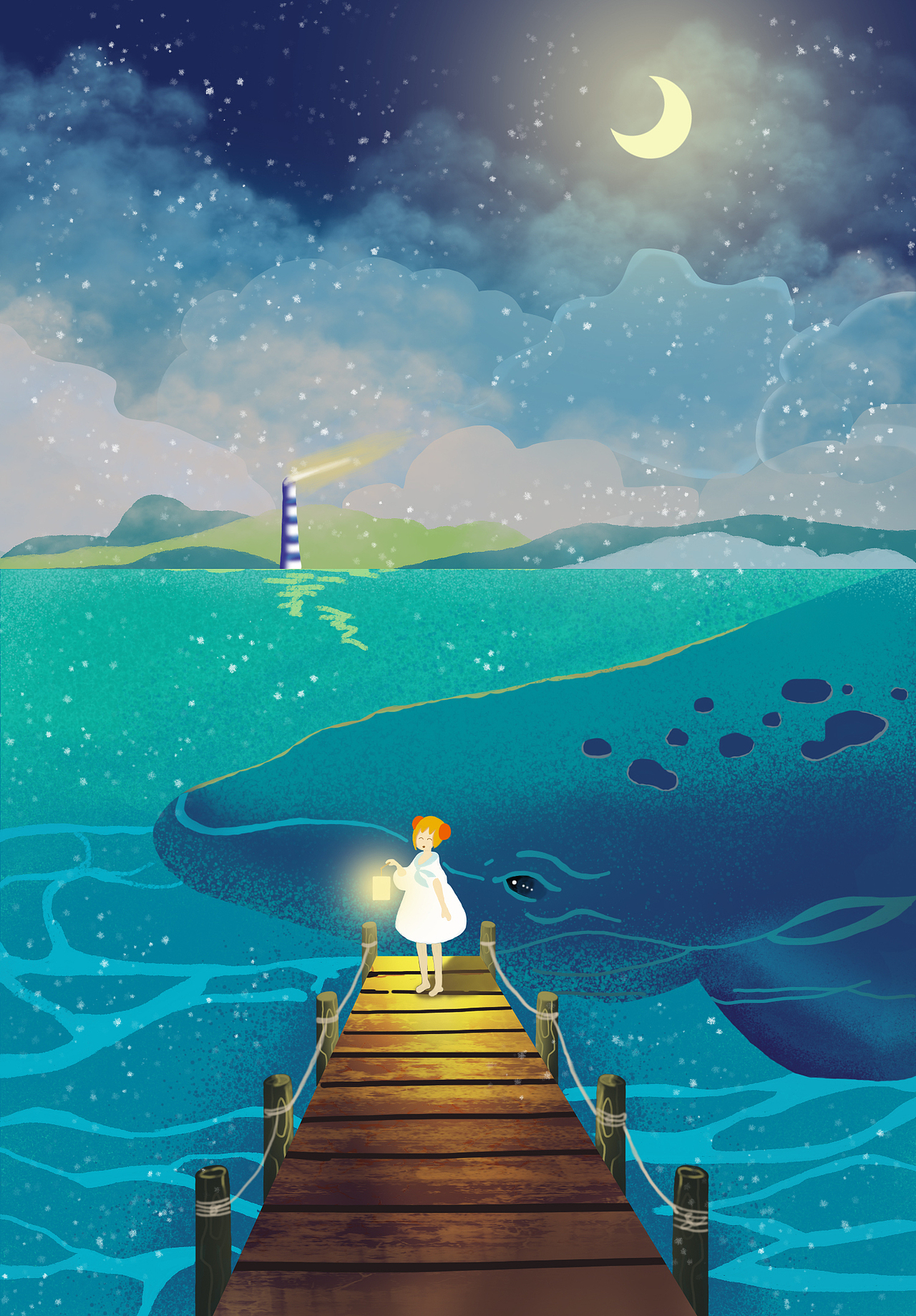 手绘人物及风景