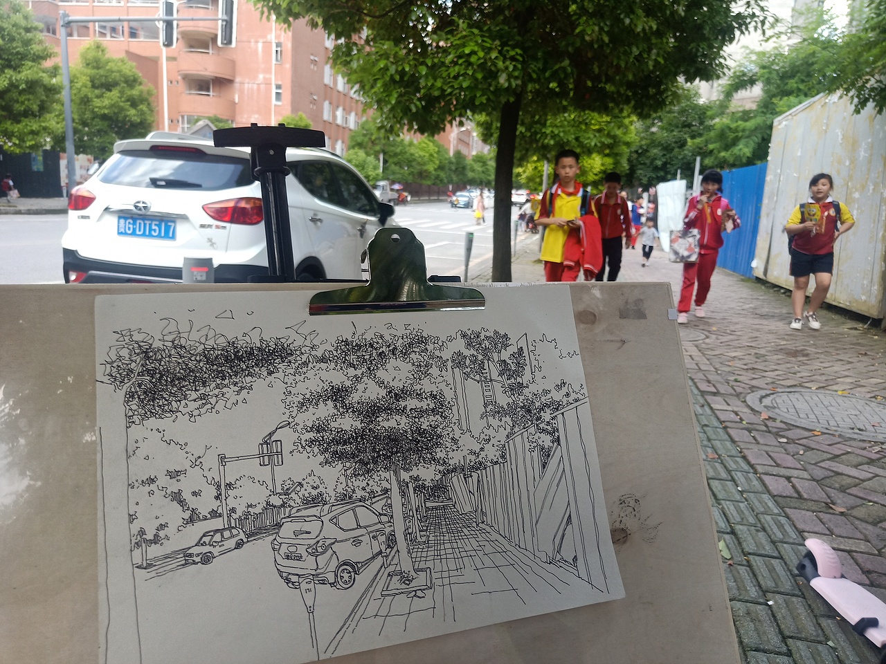 钢笔画手绘表现街景，走到哪画到哪，画画我是认真的（图ZMTYzNTQxNjg4） - 绘画 - 站酷设计师范炯钢笔画原创素材 - 站酷ZCOOL