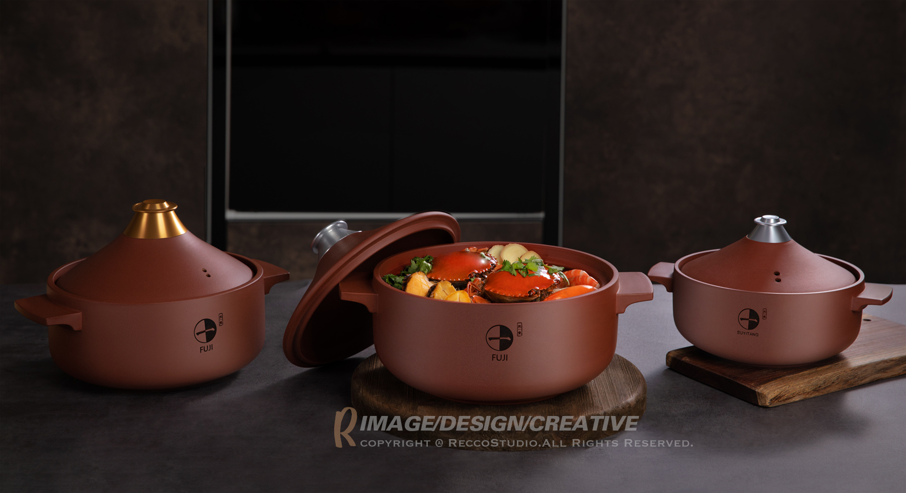 recco x 苏一堂紫砂汤锅 锅具 烹饪美食场景拍摄