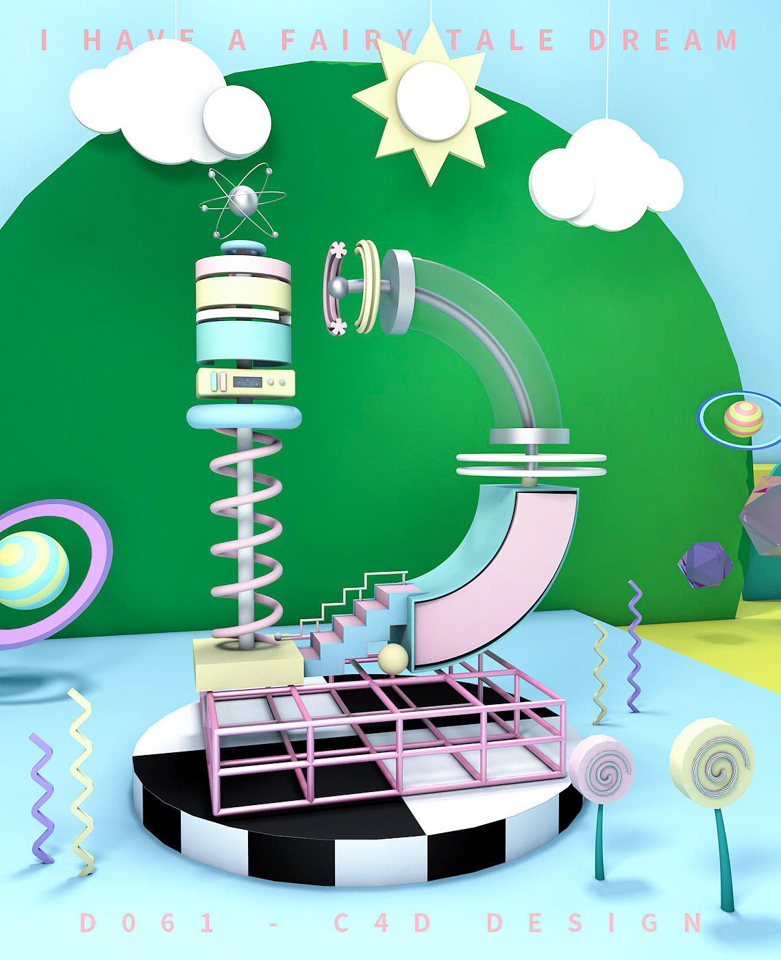 这是我上的第二节课,因为是D组,所以做了一个字母D,可惜背景太杂乱,有点不好看。