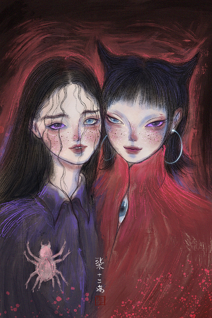 近期人物插画合集（图ZMjA4ODQxNDAw） - 商业插画 - 站酷设计师柒十二凉原创素材 - 站酷ZCOOL