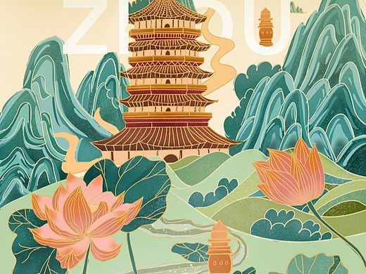 国风系列插画—01