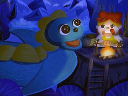 儿童插画之女孩小橘子