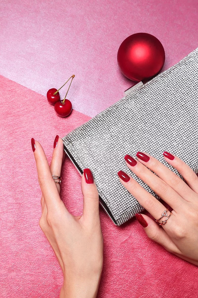 指甲油手模拍摄