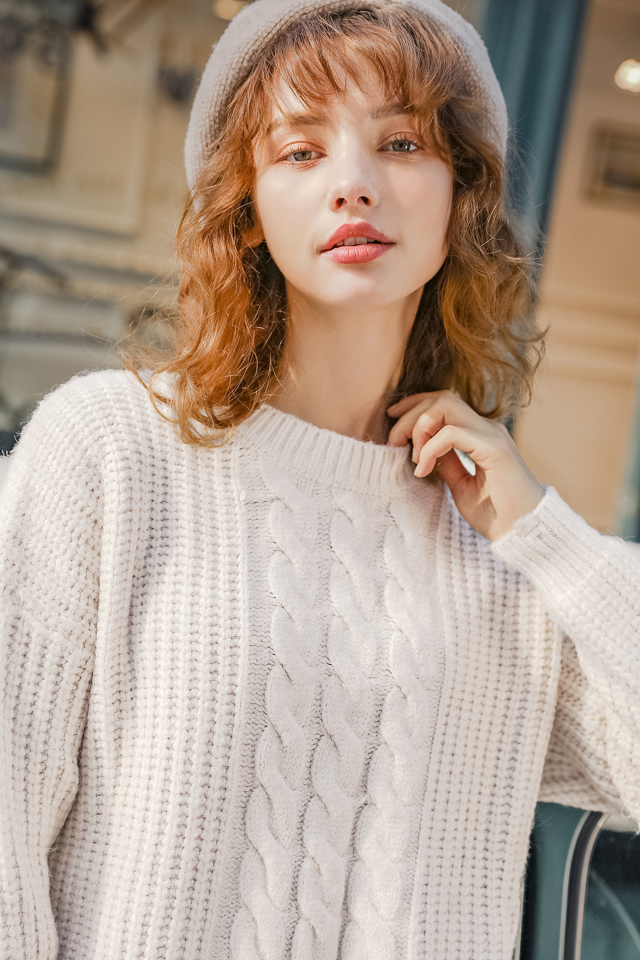 模特拍摄-毛衣系列