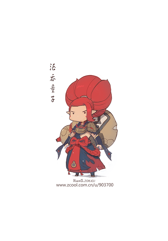 最近画的式神们一（图ZNjYzNzE0OTI=） - 商业插画 - 站酷设计师冬眠的熊V原创素材 - 站酷ZCOOL