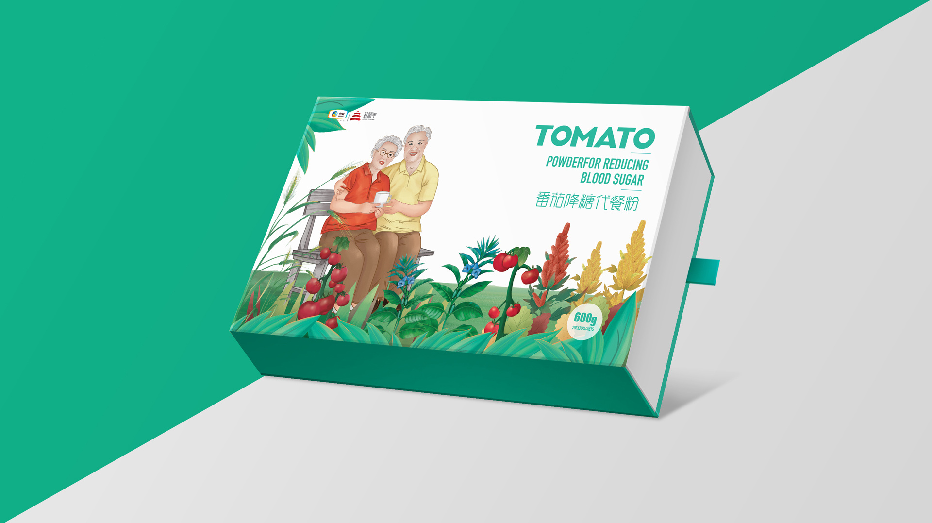 中粮中老年代餐粉包装设计