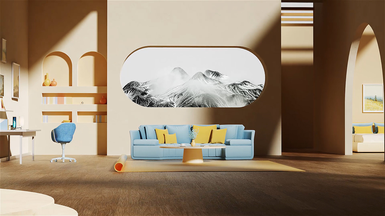 温馨风格家居室内动画渲染作品（图ZMzM4MDc2MjI4） - 动画/影视 - 站酷设计师Haaammmm原创素材 - 站酷ZCOOL