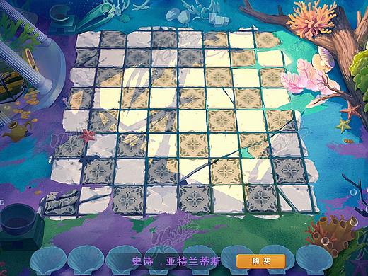 场景原画——自走棋棋牌皮肤