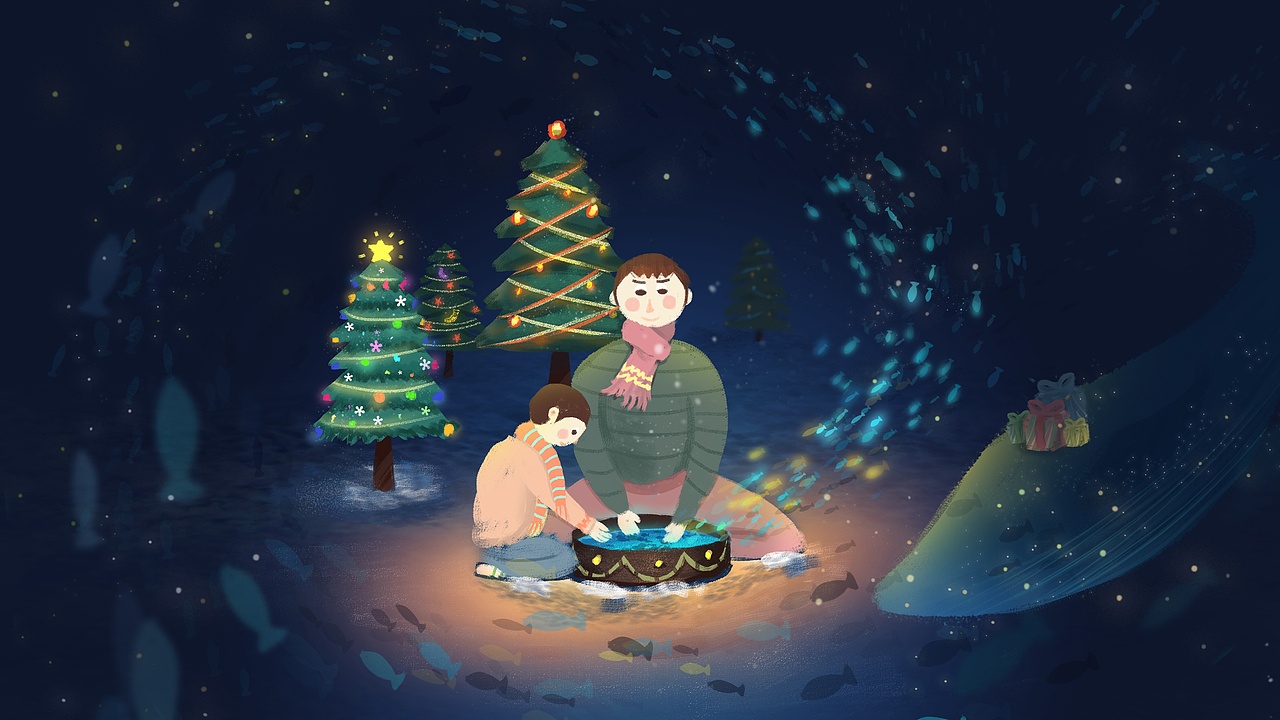 圣诞童心（图ZMTM5ODI5NTY0） - 创作习作 - 站酷设计师尤里叶原创素材 - 站酷ZCOOL