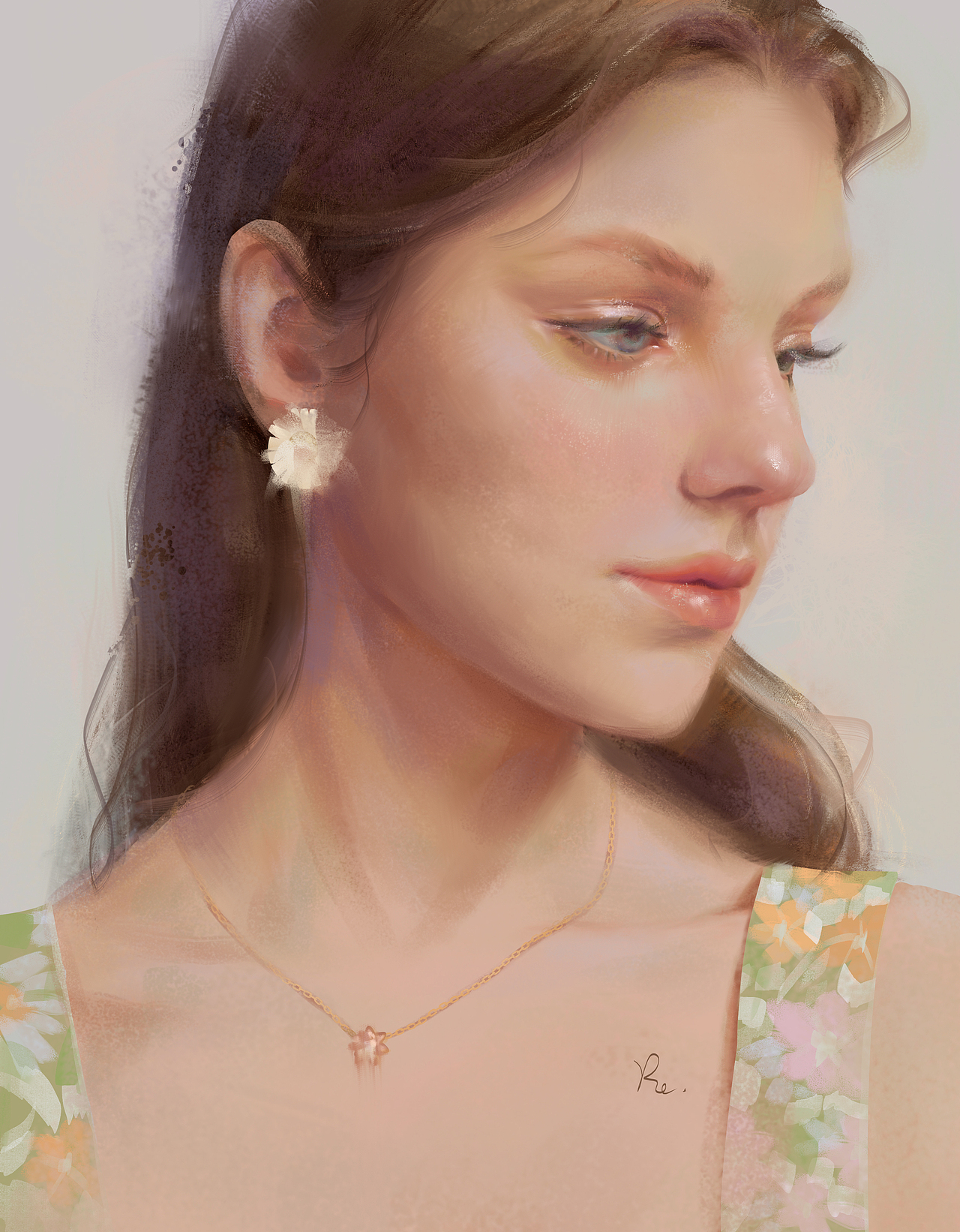 一些头像色彩 涂~（含两种绘画路径过程图）