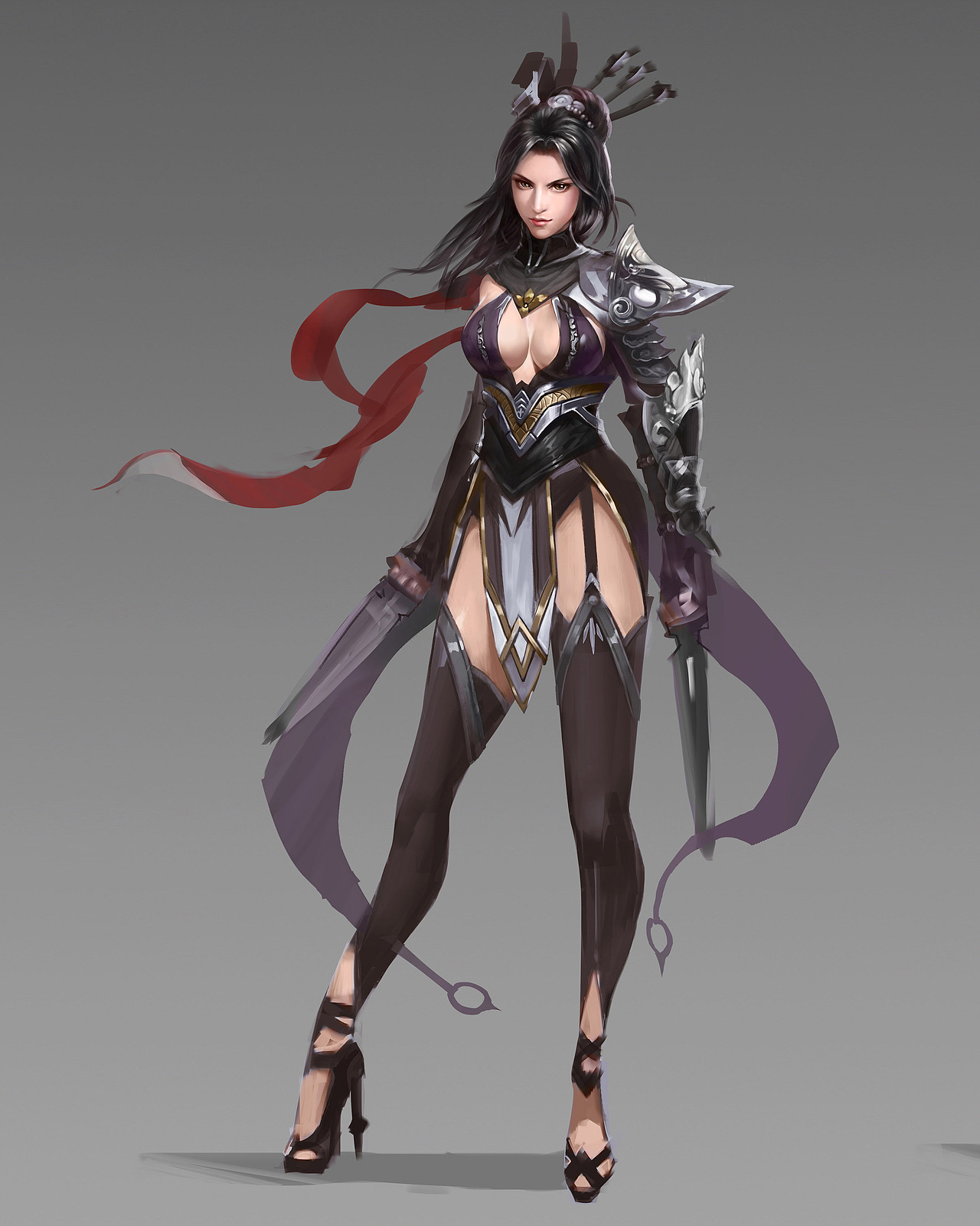 女刺客绘制步骤分享