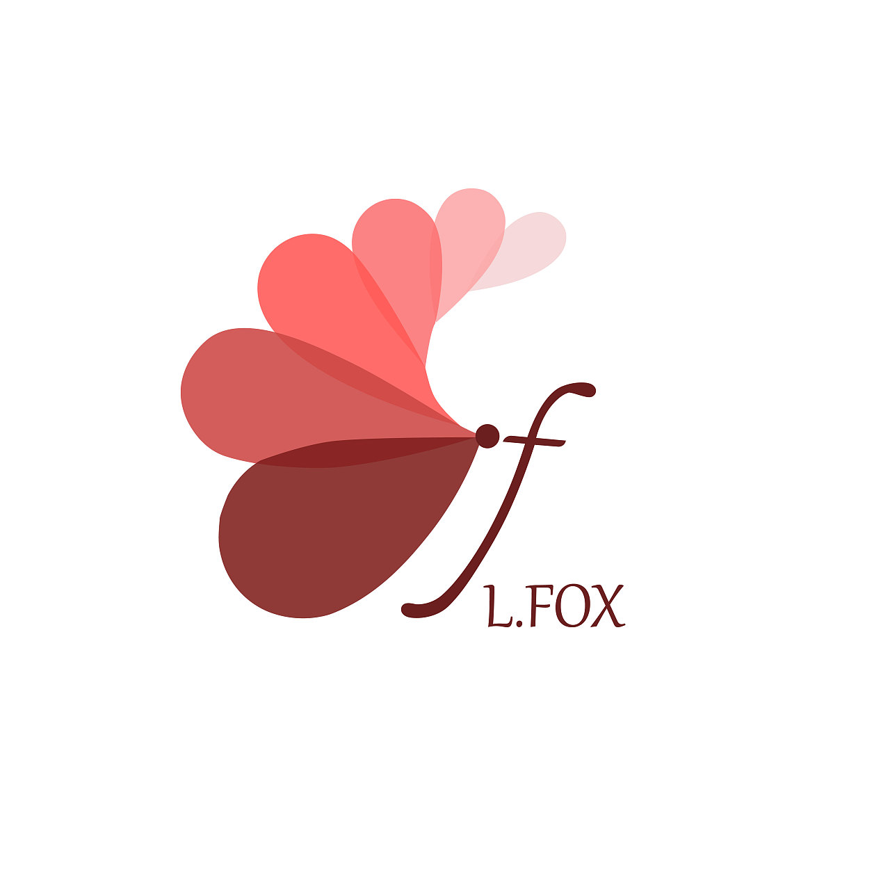 l.fox 彩妆品牌 logo 设计