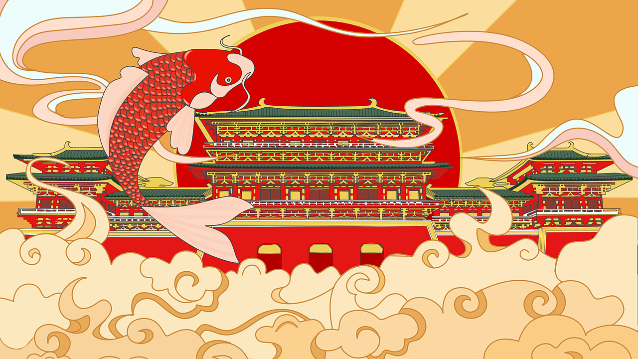 洛阳印象（图ZMzIxMTE5MDk2） - 商业插画 - 站酷设计师手可摘星陈66原创素材 - 站酷ZCOOL